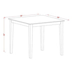 East West Furniture Vernon Square Tavolo da Bar di Altezza Contatore per Piccoli Spazi (Opzioni di Finitura)