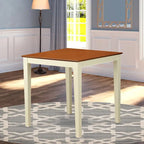East West Furniture Vernon Square Tavolo da Bar di Altezza Contatore per Piccoli Spazi (Opzioni di Finitura)