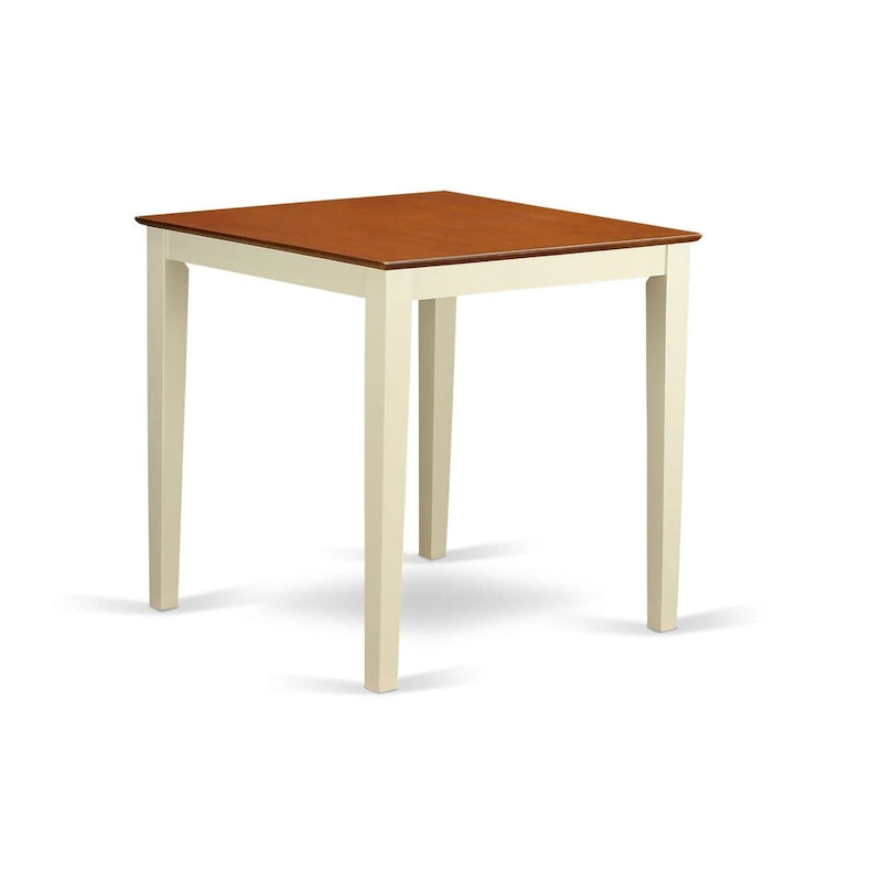 East West Furniture Vernon Square Tavolo da Bar di Altezza Contatore per Piccoli Spazi (Opzioni di Finitura)