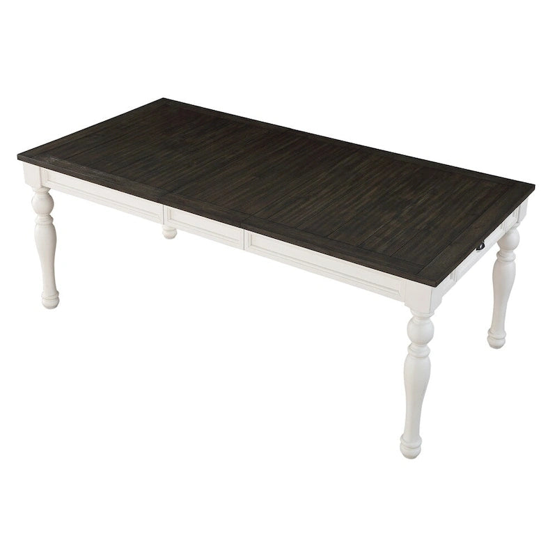 Steve Silver Jillian Farmhouse Distressed Two-tone Dining Set