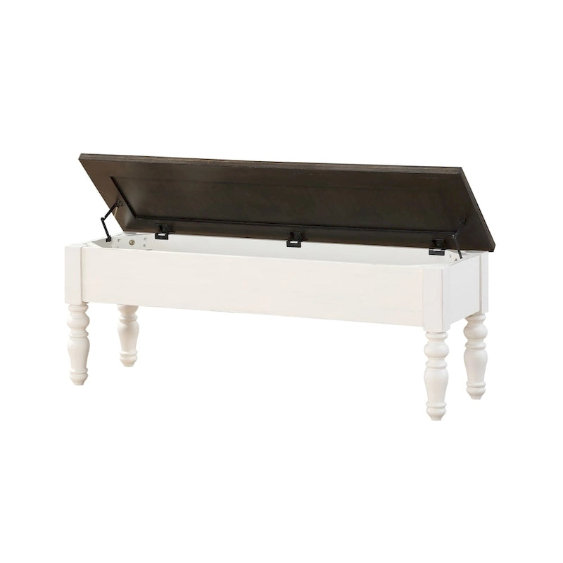 Steve Silver Jillian Farmhouse Distressed Two-tone Dining Set