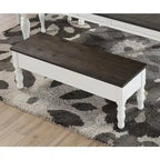 Steve Silver Jillian Farmhouse Distressed Two-tone Dining Set