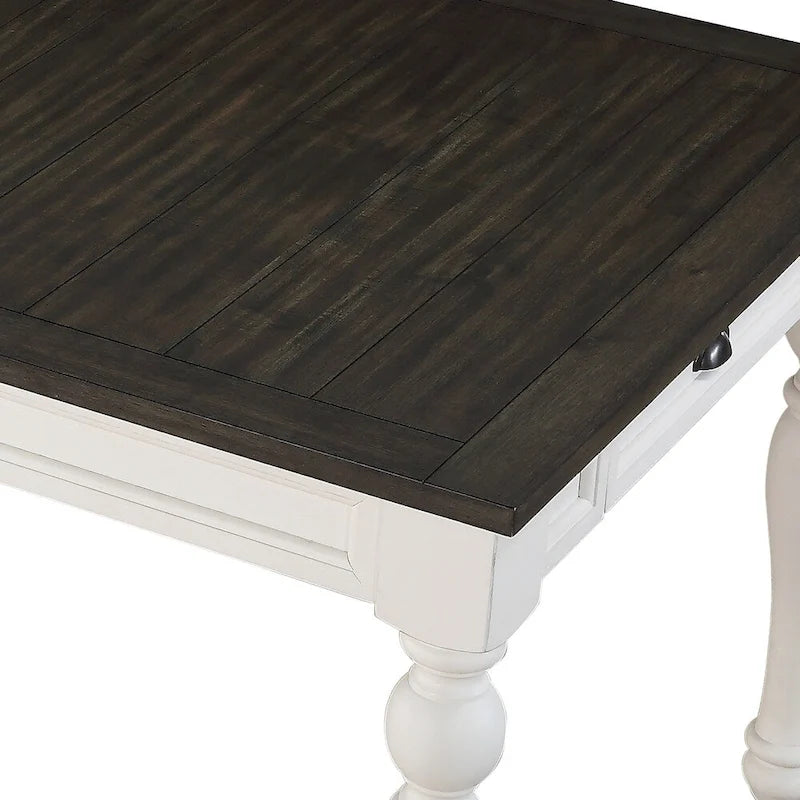 Steve Silver Jillian Farmhouse Distressed Two-tone Dining Set