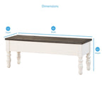 Steve Silver Jillian Farmhouse Distressed Two-tone Dining Set