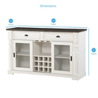 Steve Silver Jillian Farmhouse Distressed Two-tone Dining Set