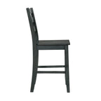 Rangel Rustic Wood Ladder Back Counter Height Chairs by Furniture of America (Set of 2)