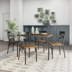 Zath Industrial Metal 5-Piece Dining Set by Furniture of America