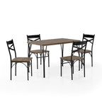 Zath Industrial Metal 5-Piece Dining Set by Furniture of America