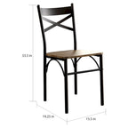 Zath Industrial Metal 5-Piece Dining Set by Furniture of America