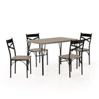 Zath Industrial Metal 5-Piece Dining Set by Furniture of America