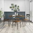 Zath Industrial Metal 5-Piece Dining Set by Furniture of America