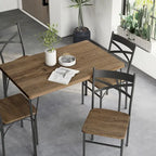 Zath Industrial Metal 5-Piece Dining Set by Furniture of America