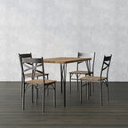 Zath Industrial Metal 5-Piece Dining Set by Furniture of America