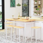 Mieres Modern Farmhouse Counter Height Pub 5-piece Dining Set