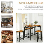Mieres Modern Farmhouse Counter Height Pub 5-piece Dining Set