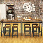 Mieres Modern Farmhouse Counter Height Pub 5-piece Dining Set