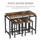 Mieres Modern Farmhouse Counter Height Pub 5-piece Dining Set
