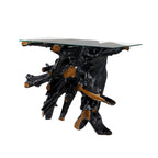 Teak Wood Live Edge Tree Stump Console Table with Clear Glass Top - Black - Roche River Decor - 16W x 49L x 32H