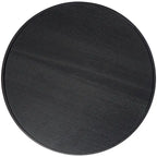 Tavolino o tavolino da caffè con struttura aperta in metallo geometrico, 1 ripiano e gambe dorate con decorazioni in roccia nera