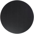 Tavolino o tavolino da caffè con struttura aperta in metallo geometrico, 1 ripiano e gambe dorate con decorazioni in roccia nera