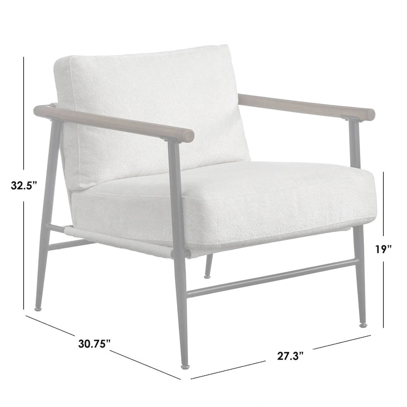 Lifestorey Mid Century Modern Demi Chair