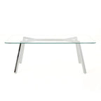 Zavier Rectangle Glass Dining Table by Christopher Knight Home