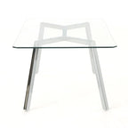 Zavier Rectangle Glass Dining Table by Christopher Knight Home