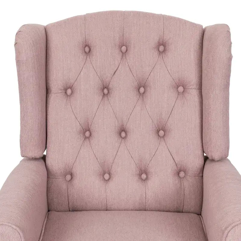 Poltrona reclinabile Wellscross Contemporary in tessuto trapuntato con schienale a spinta di Christopher Knight Home