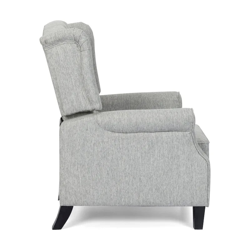 Poltrona reclinabile Wellscross Contemporary in tessuto trapuntato con schienale a spinta di Christopher Knight Home