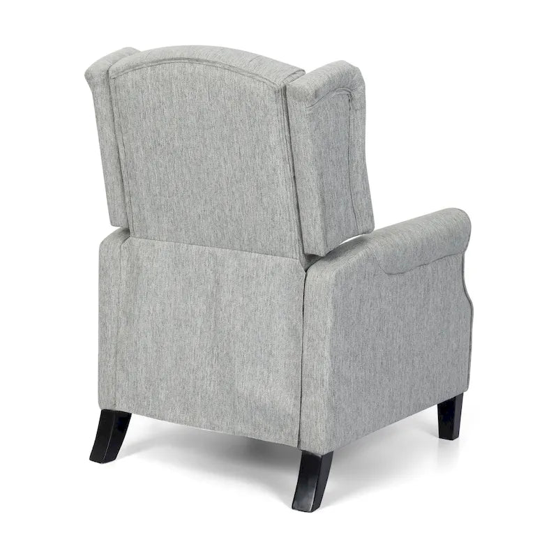 Poltrona reclinabile Wellscross Contemporary in tessuto trapuntato con schienale a spinta di Christopher Knight Home