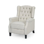 Poltrona reclinabile Wellscross Contemporary in tessuto trapuntato con schienale a spinta di Christopher Knight Home