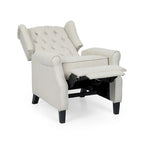 Poltrona reclinabile Wellscross Contemporary in tessuto trapuntato con schienale a spinta di Christopher Knight Home