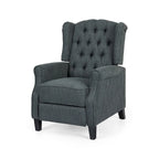 Poltrona reclinabile Wellscross Contemporary in tessuto trapuntato con schienale a spinta di Christopher Knight Home