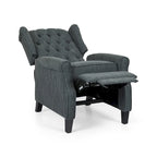 Poltrona reclinabile Wellscross Contemporary in tessuto trapuntato con schienale a spinta di Christopher Knight Home