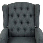Poltrona reclinabile Wellscross Contemporary in tessuto trapuntato con schienale a spinta di Christopher Knight Home