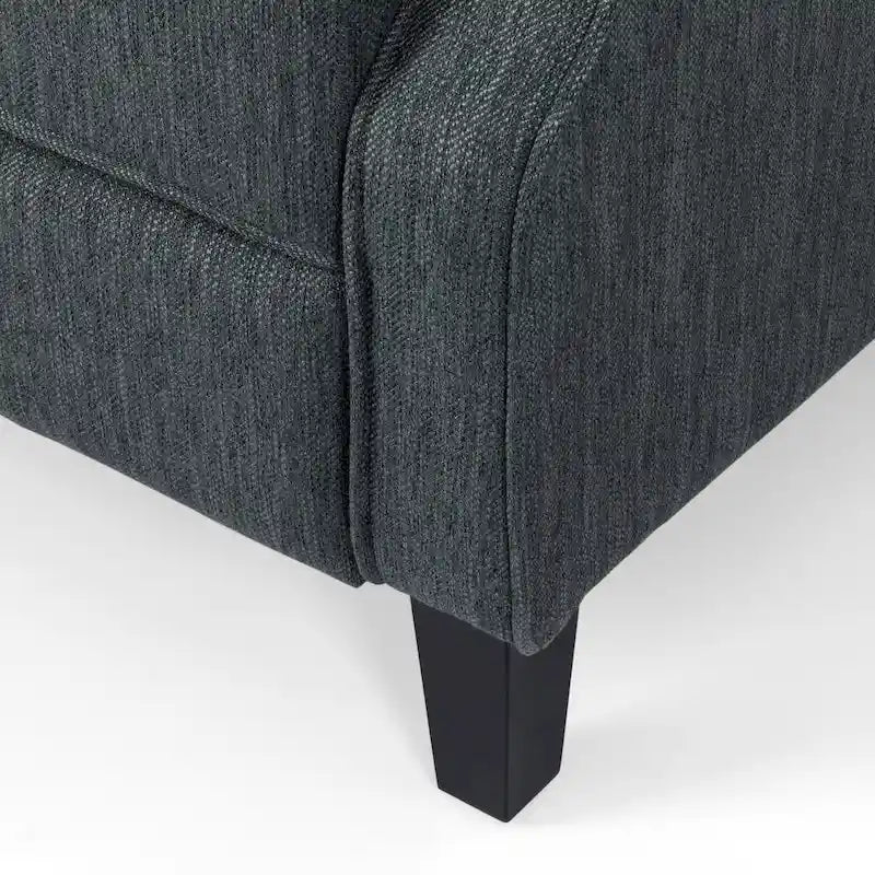 Poltrona reclinabile Wellscross Contemporary in tessuto trapuntato con schienale a spinta di Christopher Knight Home