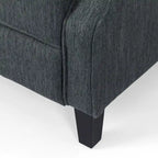 Poltrona reclinabile Wellscross Contemporary in tessuto trapuntato con schienale a spinta di Christopher Knight Home