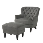 Poltrona Tafton Tufted con pouf di Christopher Knight Home