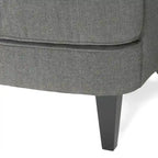 Poltrona Tafton Tufted con pouf di Christopher Knight Home