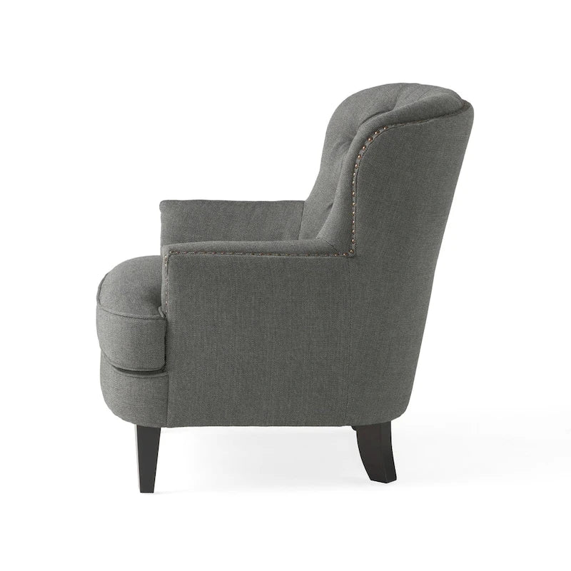 Poltrona Tafton Tufted con pouf di Christopher Knight Home