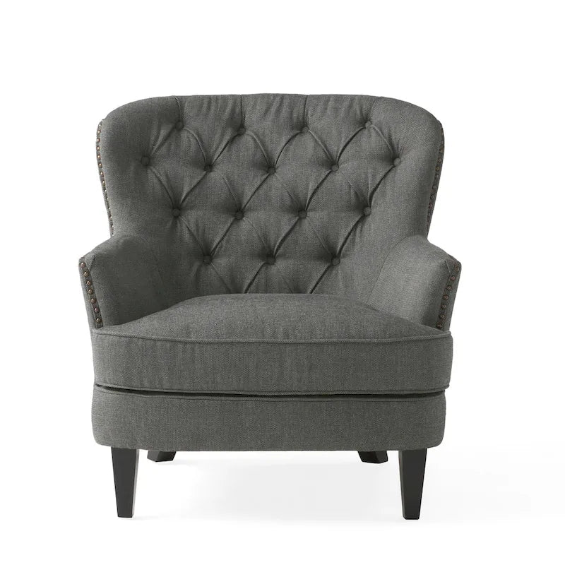 Poltrona Tafton Tufted con pouf di Christopher Knight Home