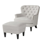 Poltrona Tafton Tufted con pouf di Christopher Knight Home