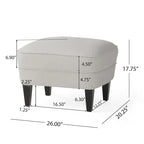 Poltrona Tafton Tufted con pouf di Christopher Knight Home