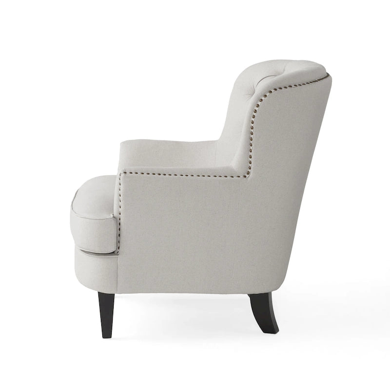 Poltrona Tafton Tufted con pouf di Christopher Knight Home