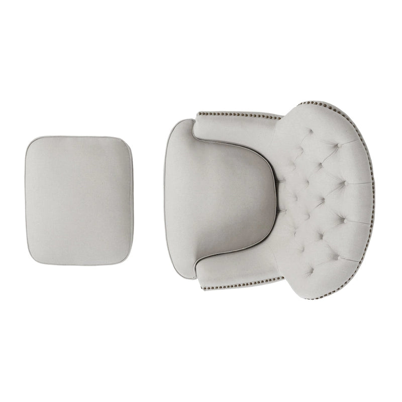 Poltrona Tafton Tufted con pouf di Christopher Knight Home