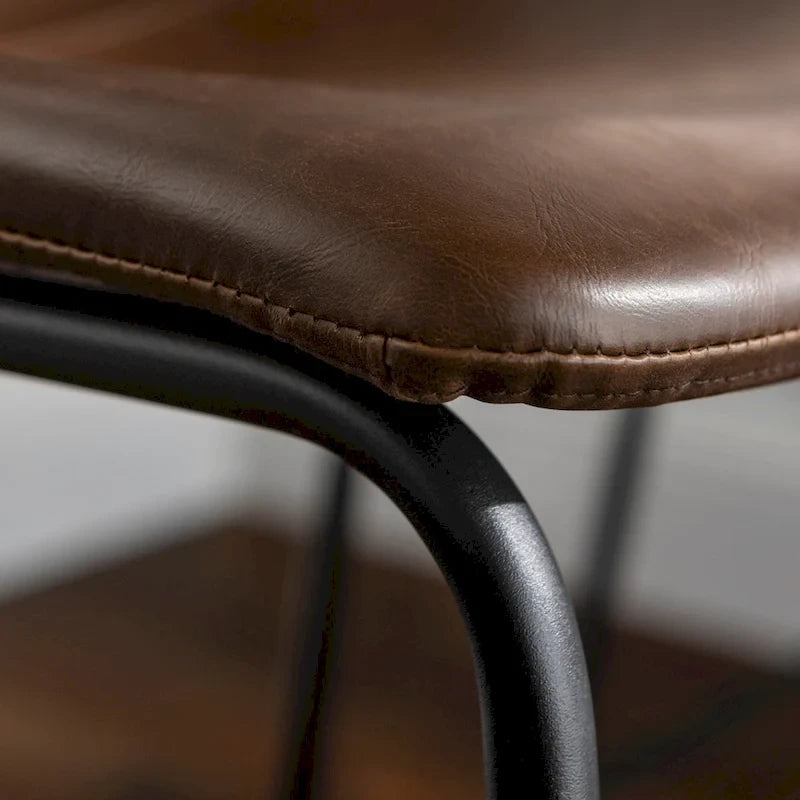 Middlebrook Prusiner 30-inch Faux Leather Bar Stool (Set of 2)