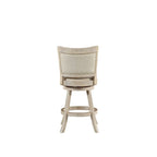 Melrose High Back Swivel Wood Counter Stool