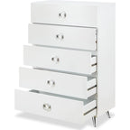 Modern Rectangular Wooden 5-Drawers Chest