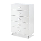 Modern Rectangular Wooden 5-Drawers Chest