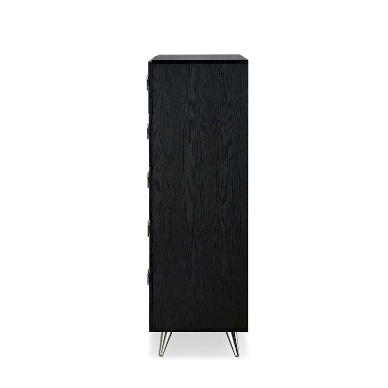 Modern Rectangular Wooden 5-Drawers Chest